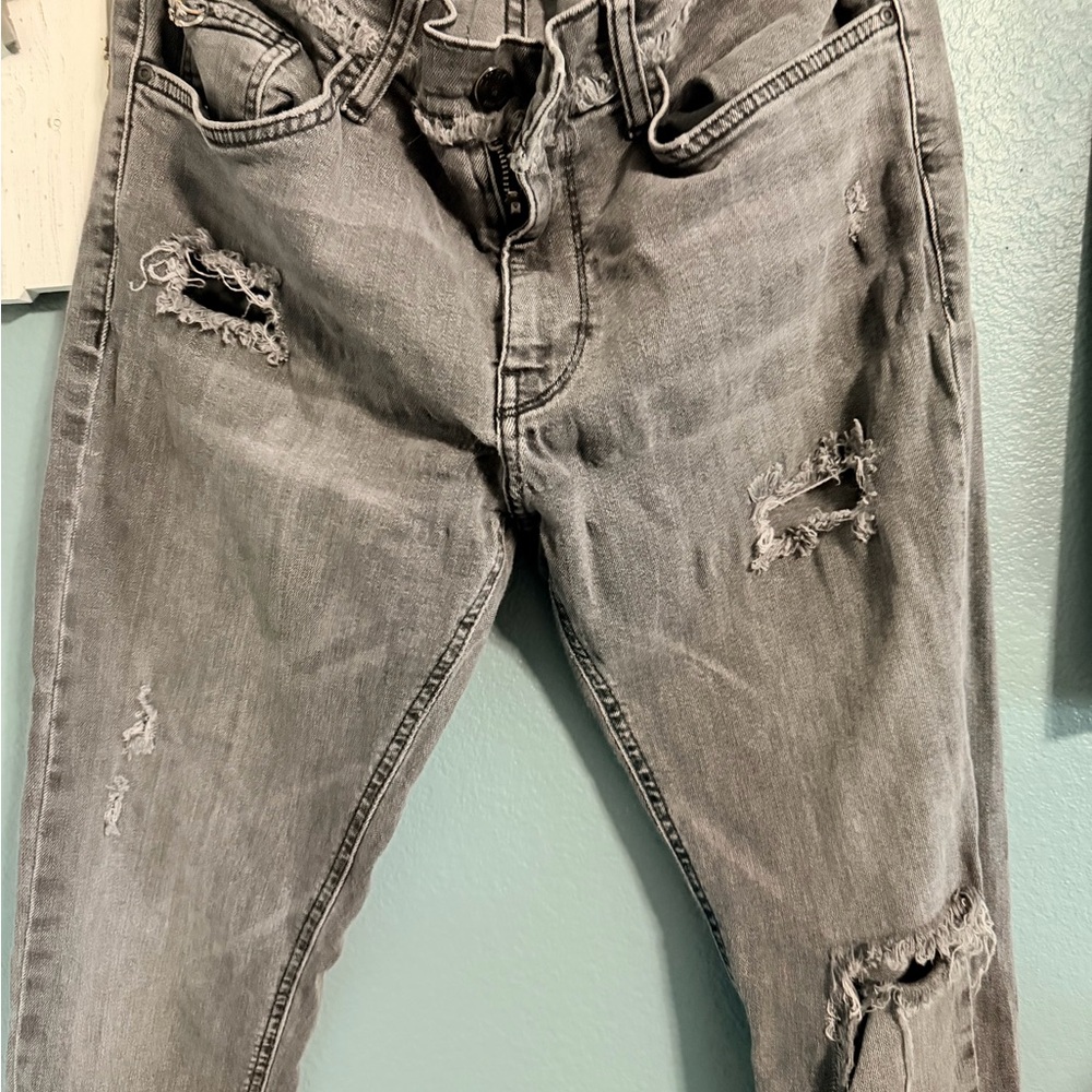 Zara Men's Gray Denim Jeans